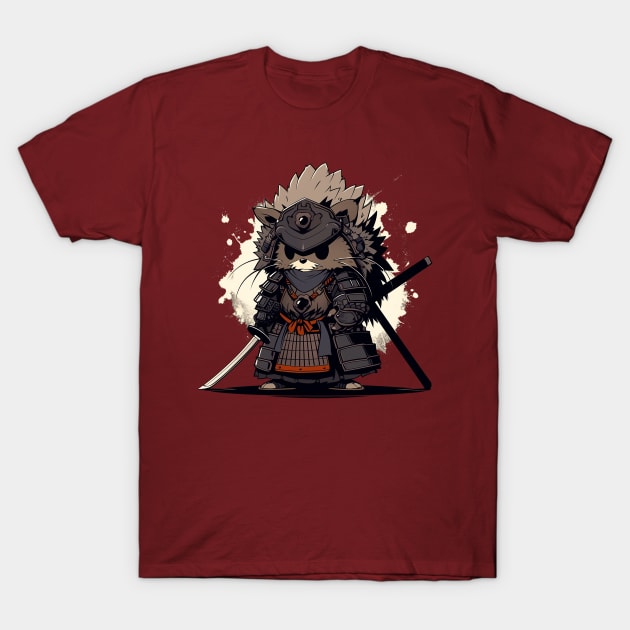 hedghog samurai T-Shirt by fancy ghost